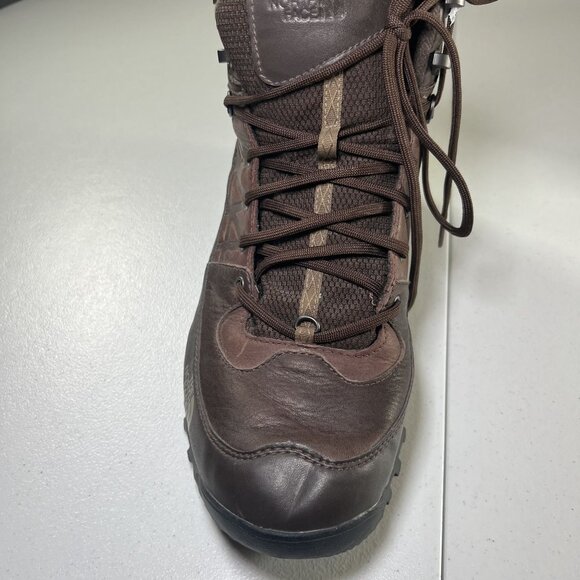 The North Face Mens Winter Mid Waterproof Brown Hiking Boots Heat Seeker Size 11 main image 12